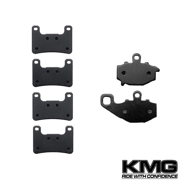 2010-2011 Kawasaki Z1000 Front + Rear Non-Metallic Organic NAO Brake Pads Set