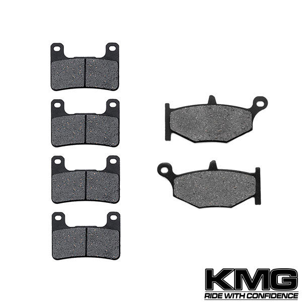 2008-2011 Suzuki GSX 1300 B-King Front + Rear Non-Metallic Organic NAO Brake Pads Set