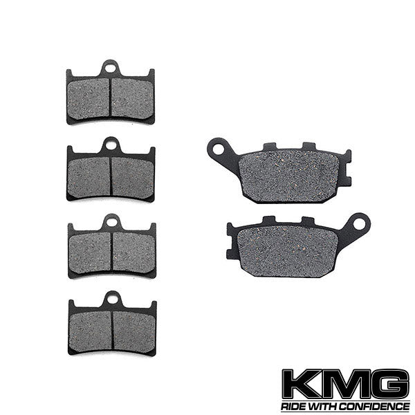 2011 Yamaha FZ8 Front + Rear Non-Metallic Organic NAO Brake Pads Set