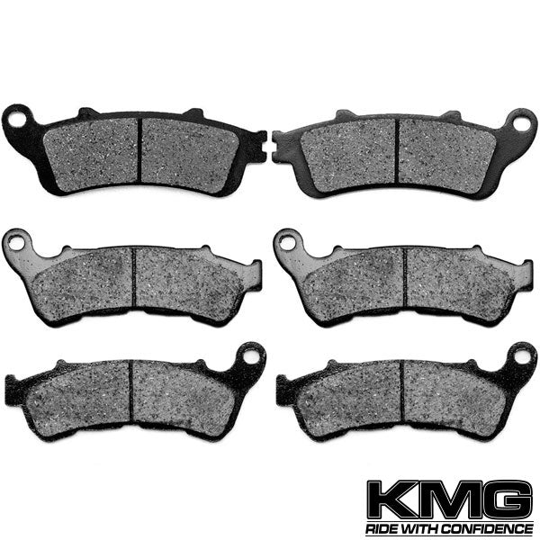 2008 Honda XL 1000 VA8 Varadero Front + Rear Non-Metallic Organic NAO Brake Pads