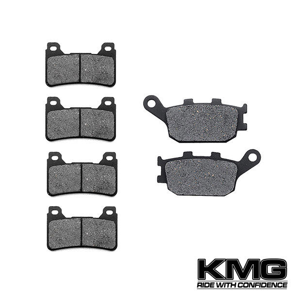 2004-2005 Honda CBR 1000 RR Front + Rear Non-Metallic Organic NAO Brake Pads Set