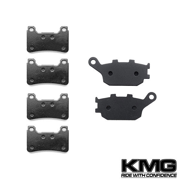 2004-2005 Honda CBR 1000 RR Front + Rear Non-Metallic Organic NAO Brake Pads Set