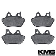 2006-2007 Harley FXDLi Dyna Front + Rear Non-Metallic Organic NAO Brake Pads Set