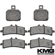 2007-2008 Ducati 1098 1098S Front + Rear Non-Metallic Organic NAO Brake Pads