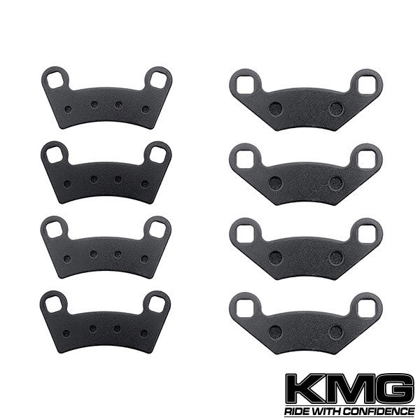 2009-2011 Polaris 800 Ranger RZR S EFI Front + Rear Non-Metallic Organic NAO Brake Pads Set