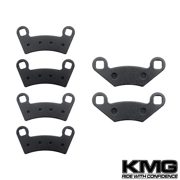 2008 Polaris 450 S Outlaw Front + Rear Non-Metallic Organic NAO Brake Pads Set
