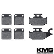 2000-2002 Yamaha YFM 400 Kodiak 4X4 Hunter Front + Rear Non-Metallic Organic NAO Brake Pads Set