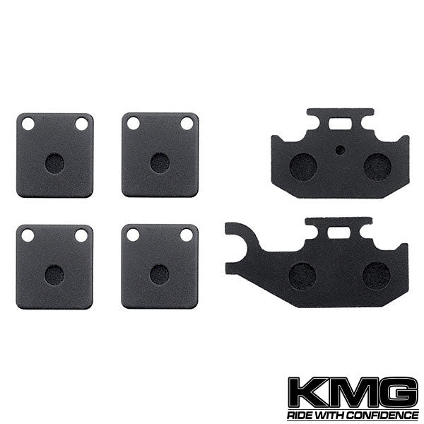 2000-2002 Yamaha YFM 400 Kodiak 4X4 Hunter Front + Rear Non-Metallic Organic NAO Brake Pads Set