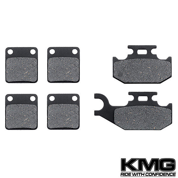 2002 Suzuki LTA 500 FK2 Vinson 4WD Front + Rear Non-Metallic Organic Brake Pads