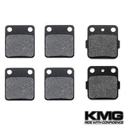 2004-2011 Yamaha YFM 350 Raptor Front + Rear Non-Metallic Organic NAO Brake Pads Set
