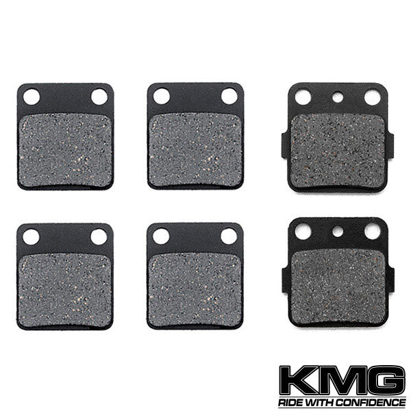 2004-2011 Yamaha YFM 350 Raptor Front + Rear Non-Metallic Organic NAO Brake Pads Set