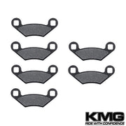 2007-2009 Polaris 500 Sportsman X 2 EFI Front + Rear Non-Metallic Organic NAO Brake Pads Set