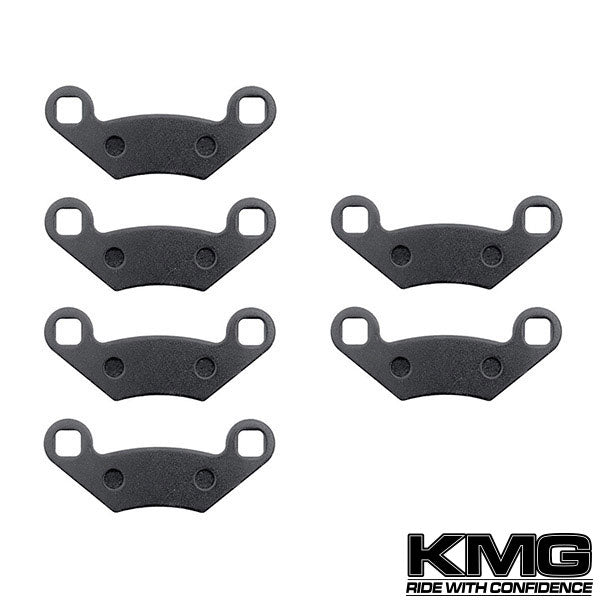 2007-2009 Polaris 500 Sportsman X 2 EFI Front + Rear Non-Metallic Organic NAO Brake Pads Set
