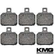 2006-2011 Piaggio BV 500 Front + Rear Non-Metallic Organic NAO Brake Pads