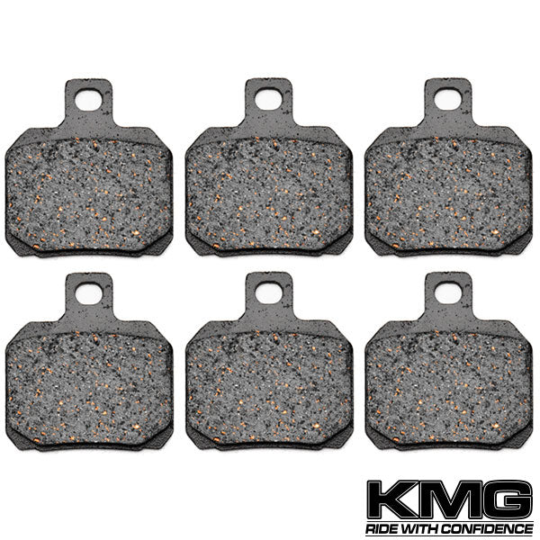 2006-2011 Piaggio BV 500 Front + Rear Non-Metallic Organic NAO Brake Pads