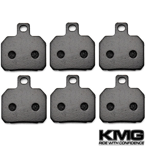 2006-2011 Piaggio BV 500 Front + Rear Non-Metallic Organic NAO Brake Pads