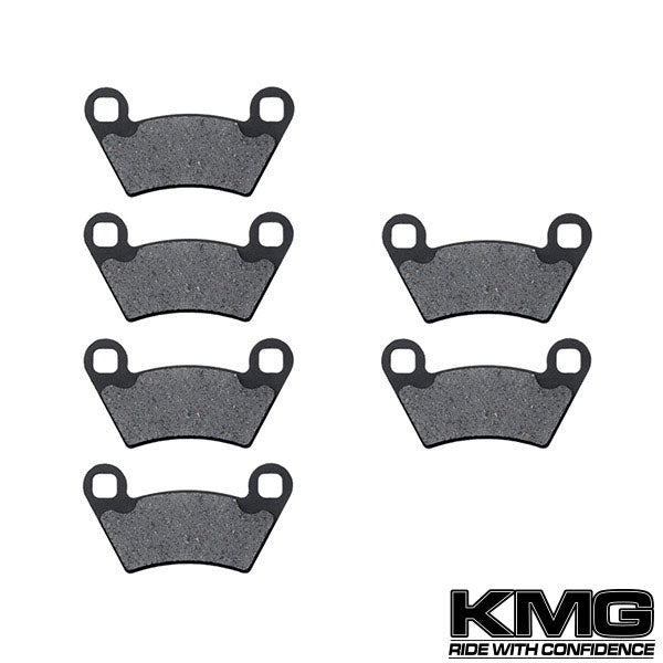 Polaris PPS UTV 4X6 Series 10 Front + Rear Non-Metallic Organic NAO Brake Pads Set