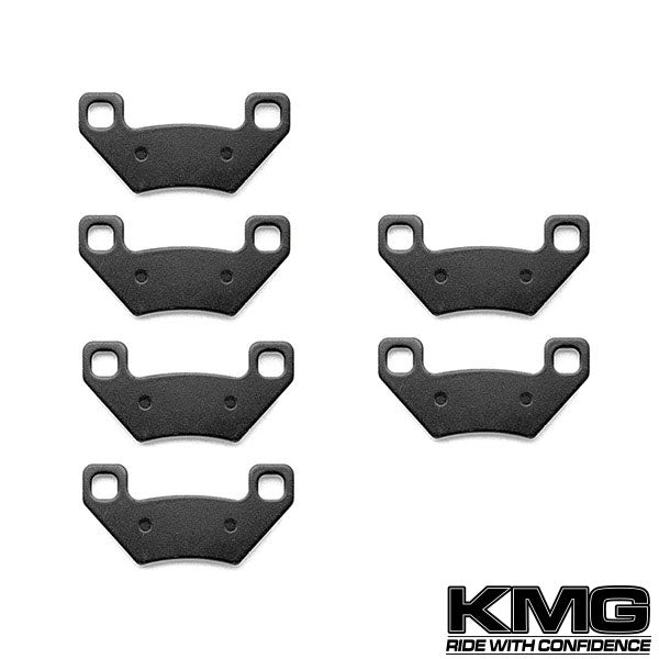 2005-2009 Arctic Cat 500 Auto Front + Rear Non-Metallic Organic NAO Brake Pads Set