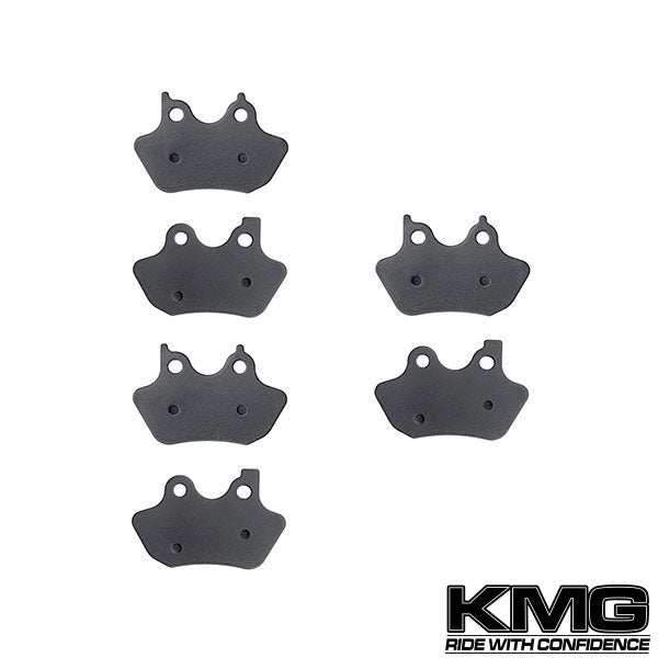 2000-2007 Harley FLHRi FLHR Road King Front + Rear Non-Metallic Organic NAO Brake Pads Set