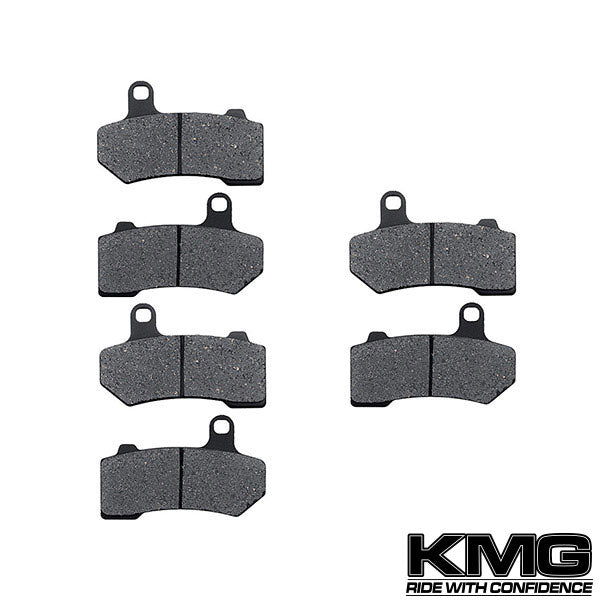 2005-2008 Harley VRSCD Night Rod Front + Rear Non-Metallic Organic NAO Brake Pads Set