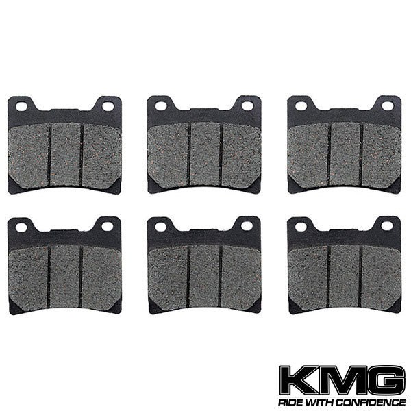 1983-1985 Yamaha XVZ 12 Venture Royale Front + Rear Non-Metallic Organic NAO Brake Pads Set
