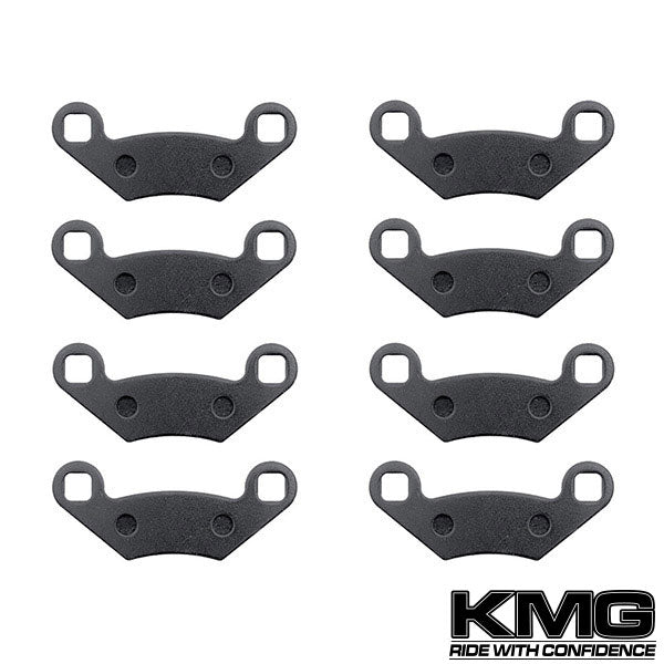 2008-2011 Polaris 400 Sportsman HO 4X4 Front + Rear Non-Metallic Organic NAO Brake Pads Set