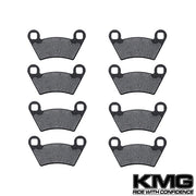 2006-2009 Polaris 700 Ranger 6X6 EFI Front + Rear Non-Metallic Organic NAO Brake Pads Set