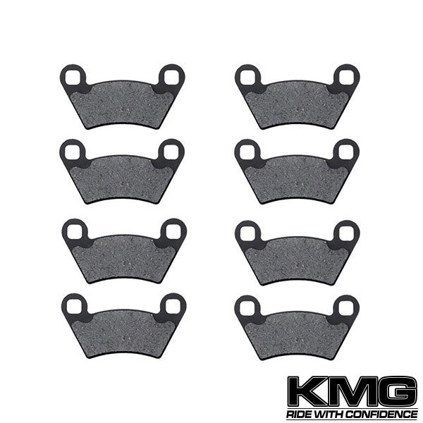 2006-2009 Polaris 700 Ranger 6X6 EFI Front + Rear Non-Metallic Organic NAO Brake Pads Set