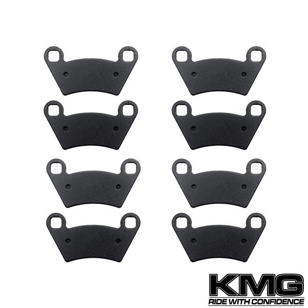 2004-2005 Polaris Ranger TM Front + Rear Non-Metallic Organic NAO Brake Pads Set