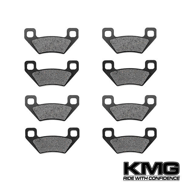 2006 Polaris 300 Hawkeye 2X4 Front + Rear Non-Metallic Organic NAO Brake Pads Set