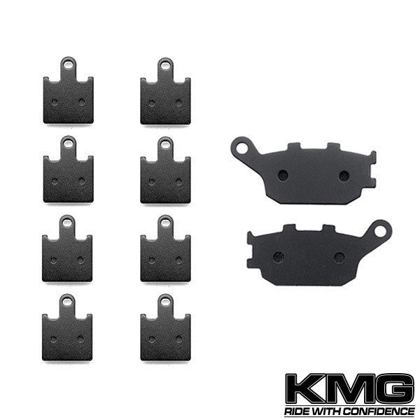 2007-2008 Kawasaki Z1000 ZR 1000 B7F B8F Front + Rear Non-Metallic Organic NAO Brake Pads Set