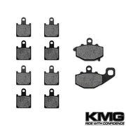 2007-2011 Kawasaki ZX6R ZX600 Front + Rear Non-Metallic Organic NAO Brake Pads Set