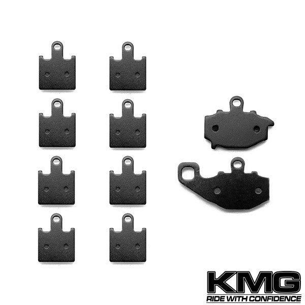 2007-2011 Kawasaki ZX6R ZX600 Front + Rear Non-Metallic Organic NAO Brake Pads Set