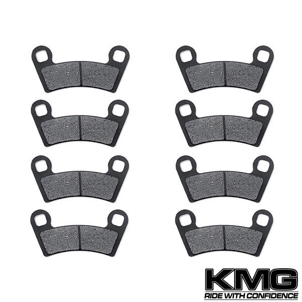 2009 Polaris 500 XP Sportsman Front + Rear Non-Metallic Organic NAO Brake Pads Set