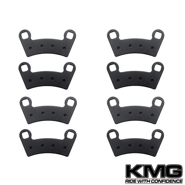 2010-2011 Polaris 550 Sportsman X2 Front + Rear Non-Metallic Organic NAO Brake Pads Set