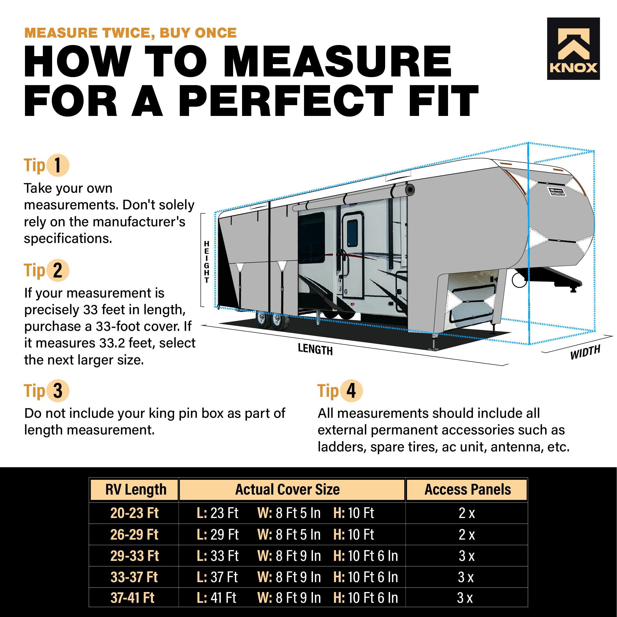 KNOX RV Cover 2nd Gen Fifth Wheel