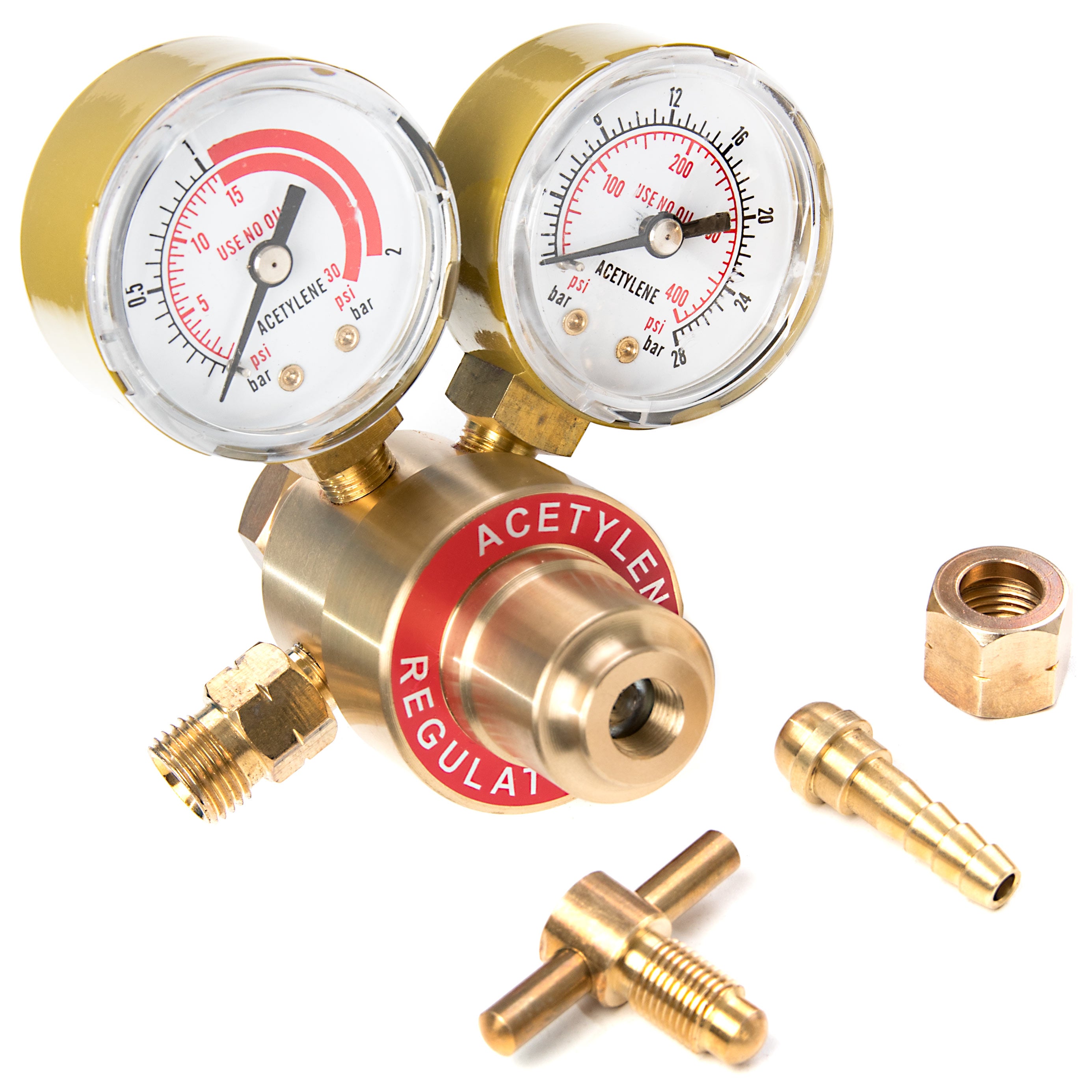 Dual Gauge Acetylene Solid Brass Regulator for Welding Victor Gas Torch Cutting
