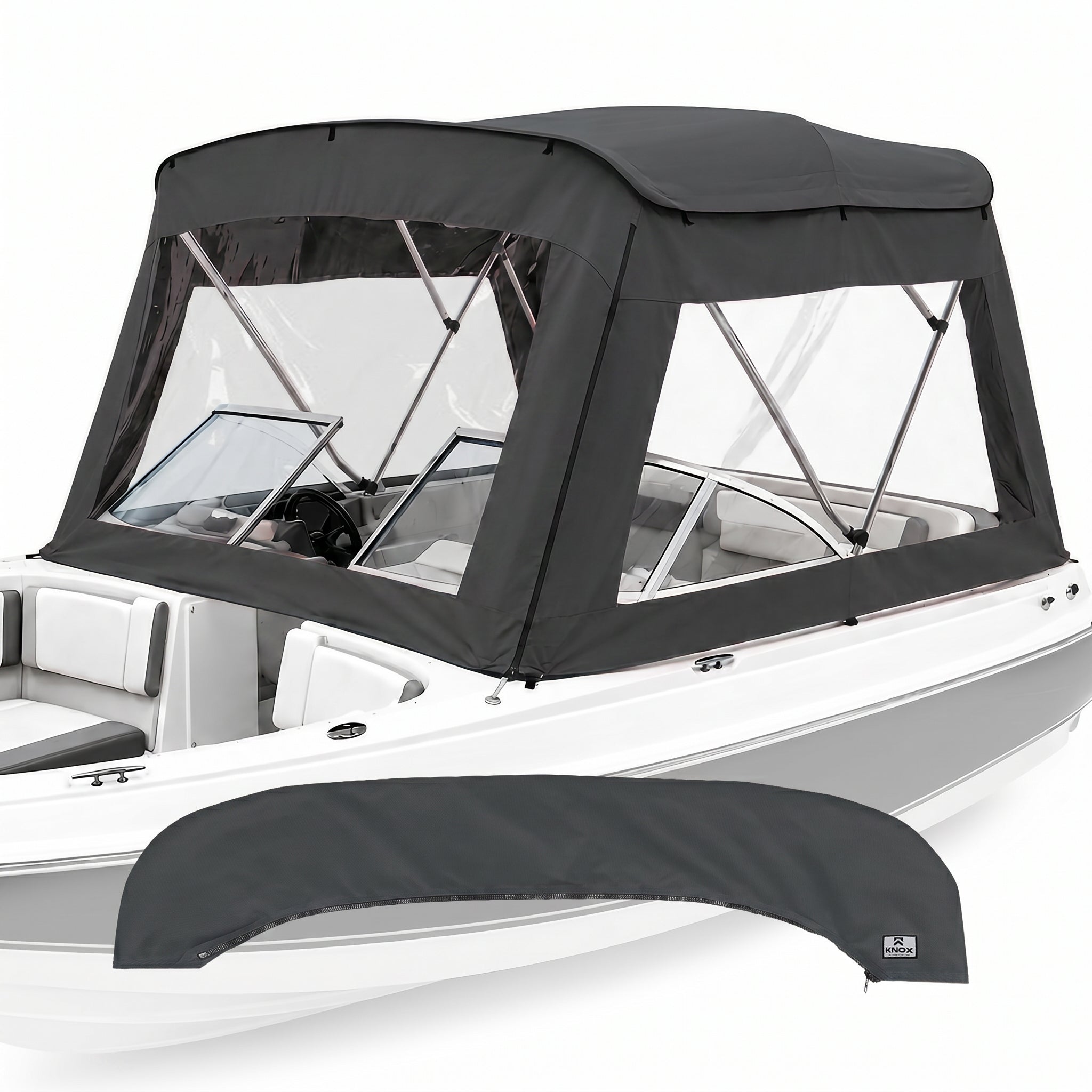 KNOX 3 Bow Bimini Enclosure with Frame Kit