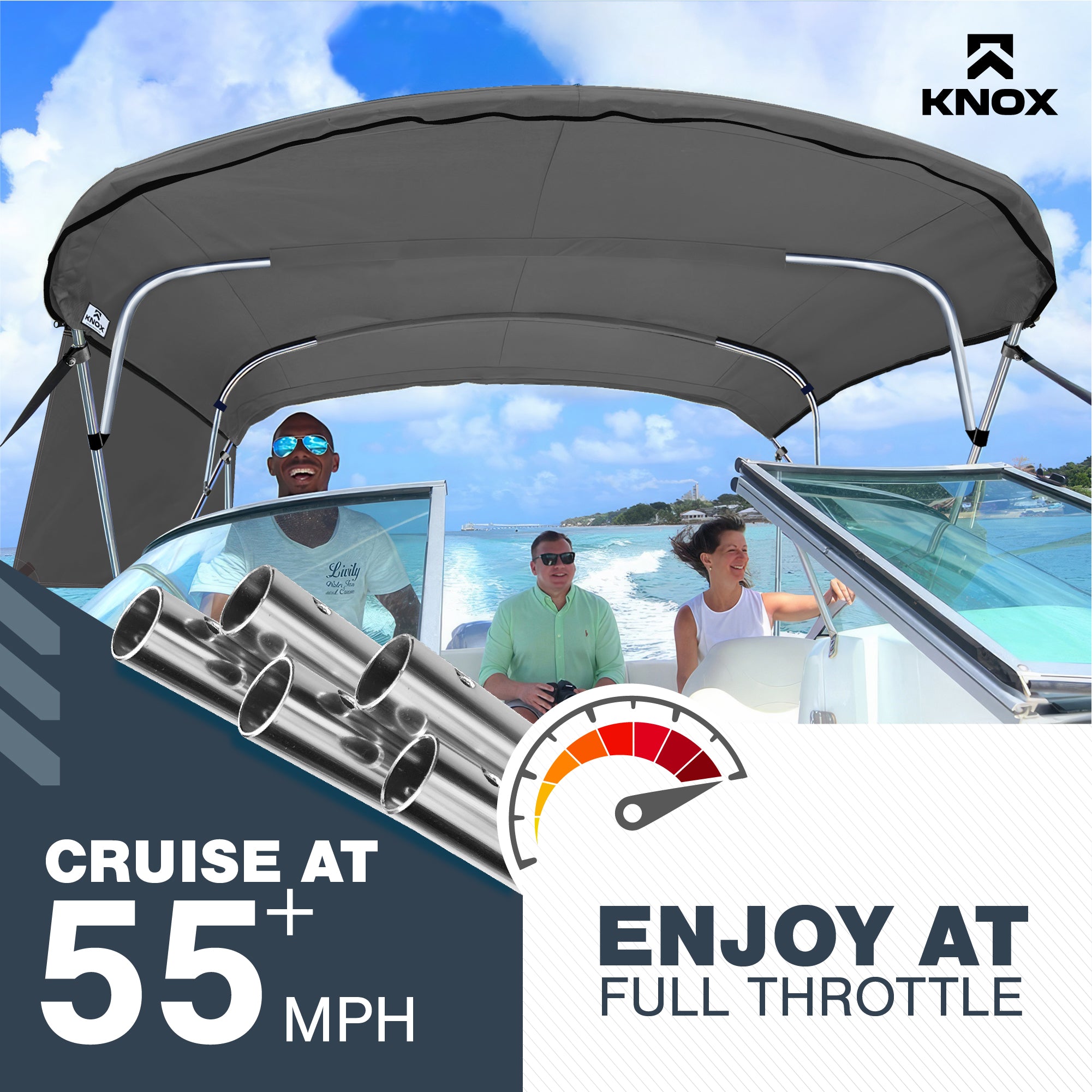 ニンナ　OROLO BM オロロ　トップブリッジ　エニードープ 4 Bow Bimini Top PREMIUM RANGE 61