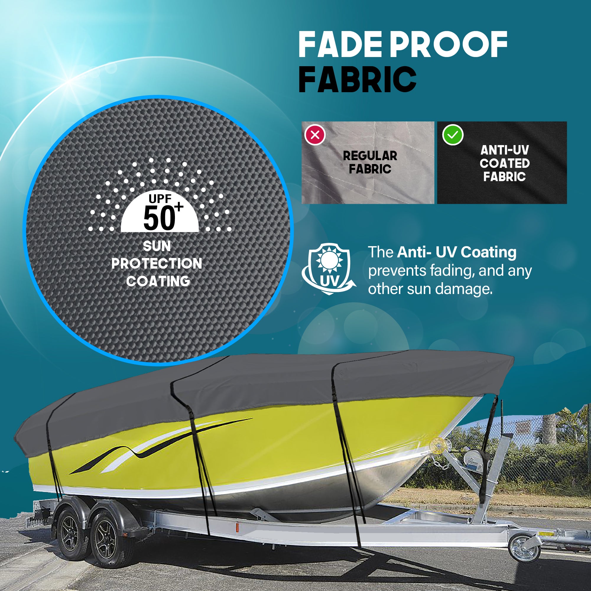 North East Harbor V-Hull Boat Cover