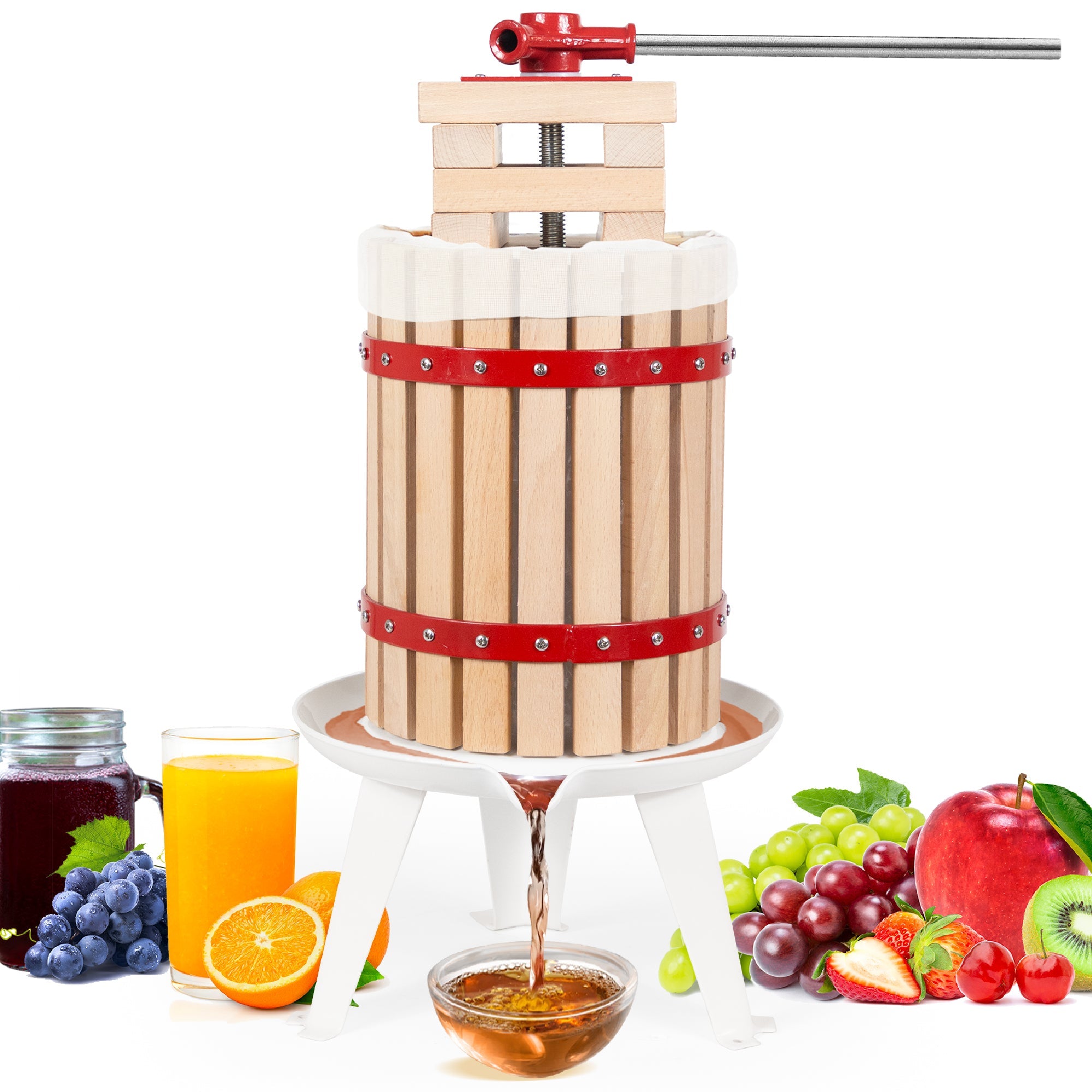 Biltek Basket Fruit Press For Wine