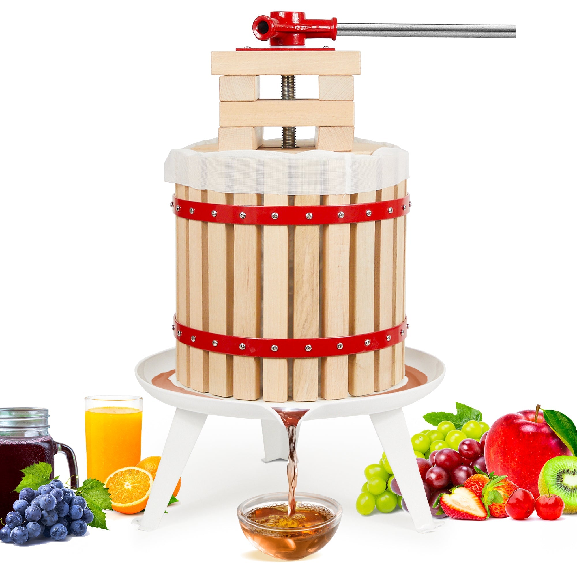 Biltek Basket Fruit Press For Wine