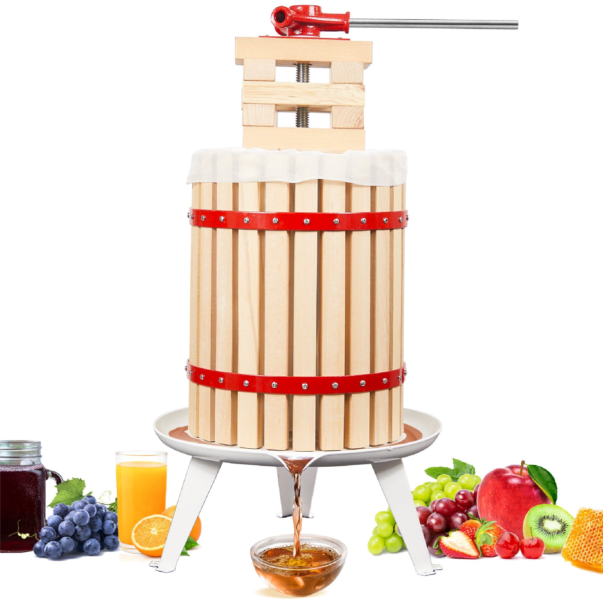 Biltek Basket Fruit Press For Wine