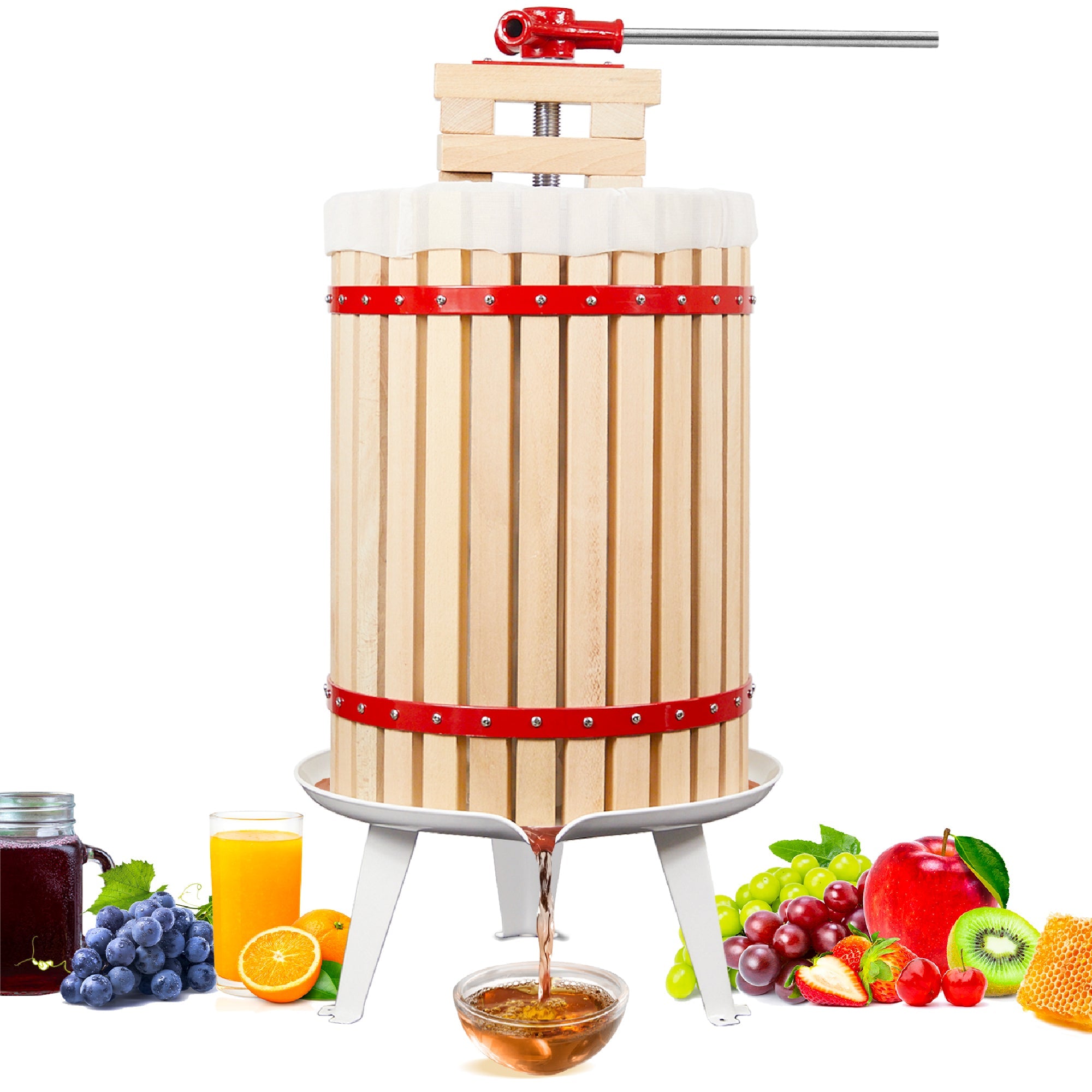 Biltek Basket Fruit Press For Wine