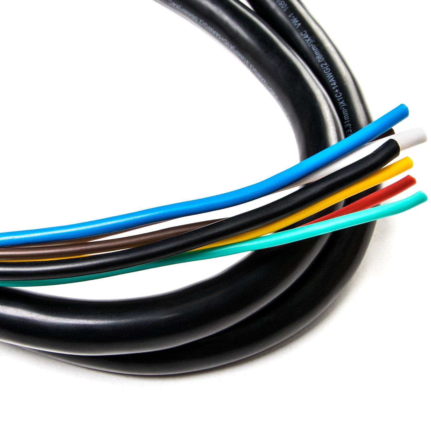 7.5ft. 7-Way Electrical Plug Trailer RV Towing Camper Color Coded Wiring Harness