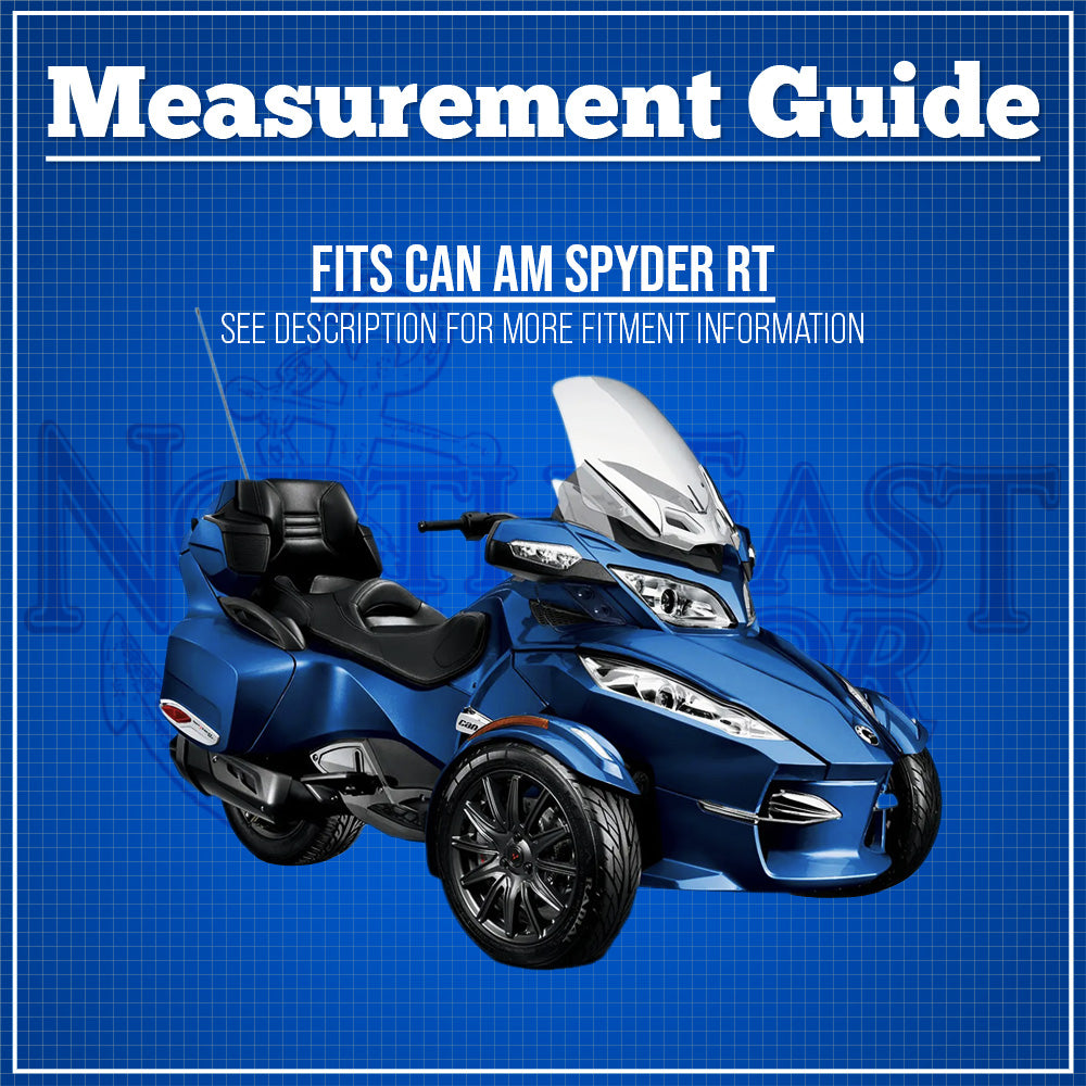 Full Storage Cover Compatible with Can-Am Spyder 2009-2022 RT, RT-S, RT Ltd, RT Audio | Waterproof, Weather Resistant Fabric, Black