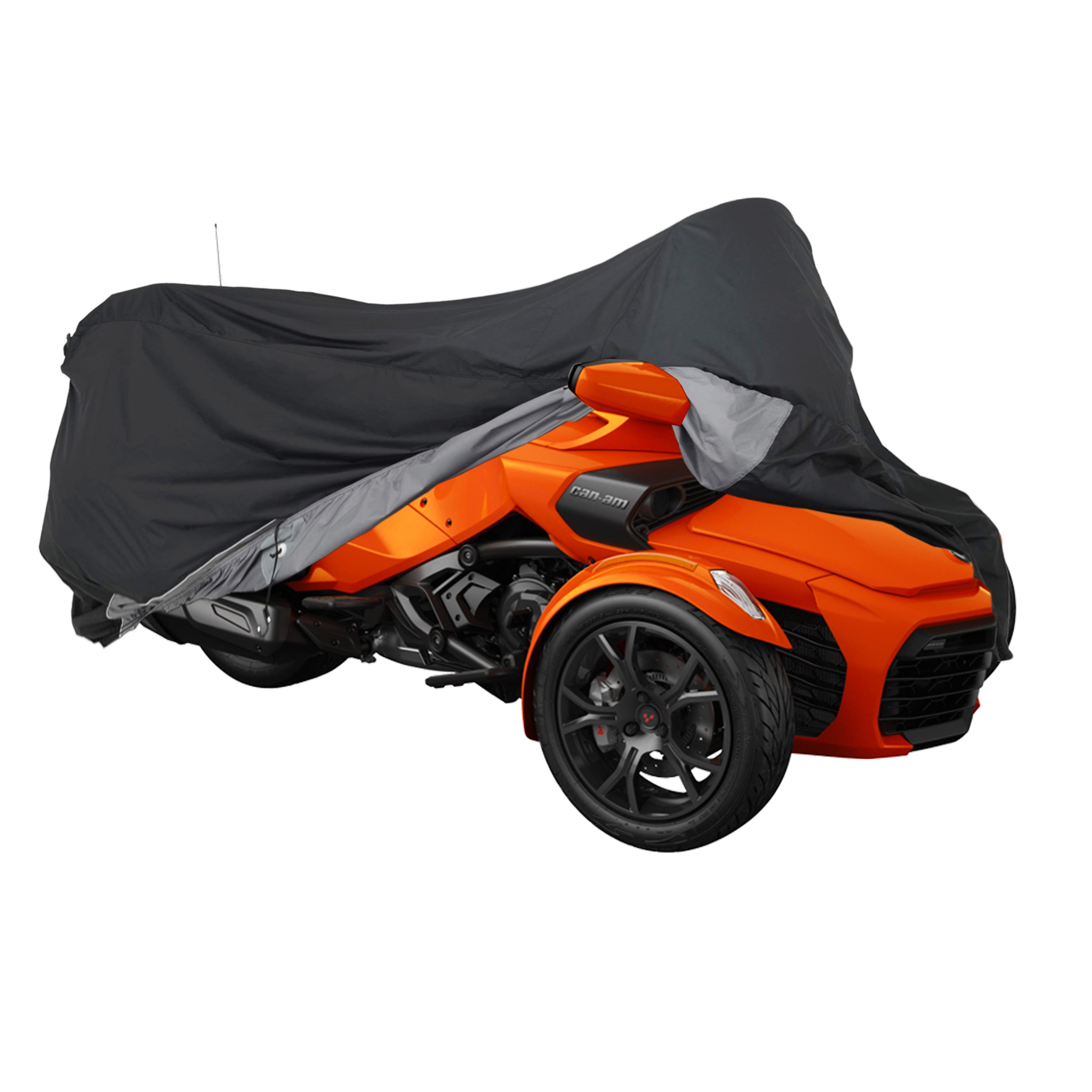 Full Cover For Can-Am Spyder 2016-2021 F3-T, F3 Limited Models (With Trunk) | Waterproof, Weather Resistant Fabric, Black