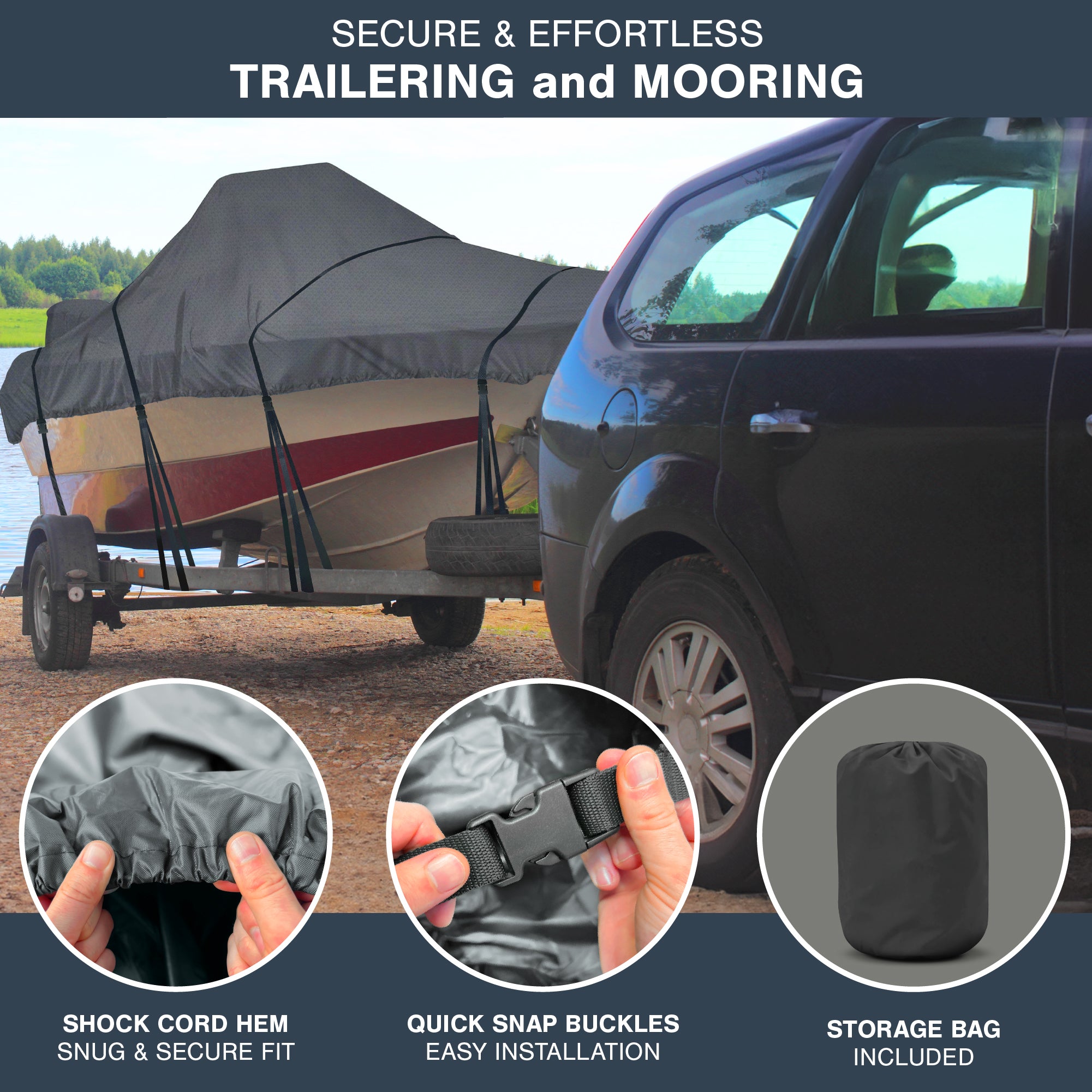 KNOX Center Console Boat Cover