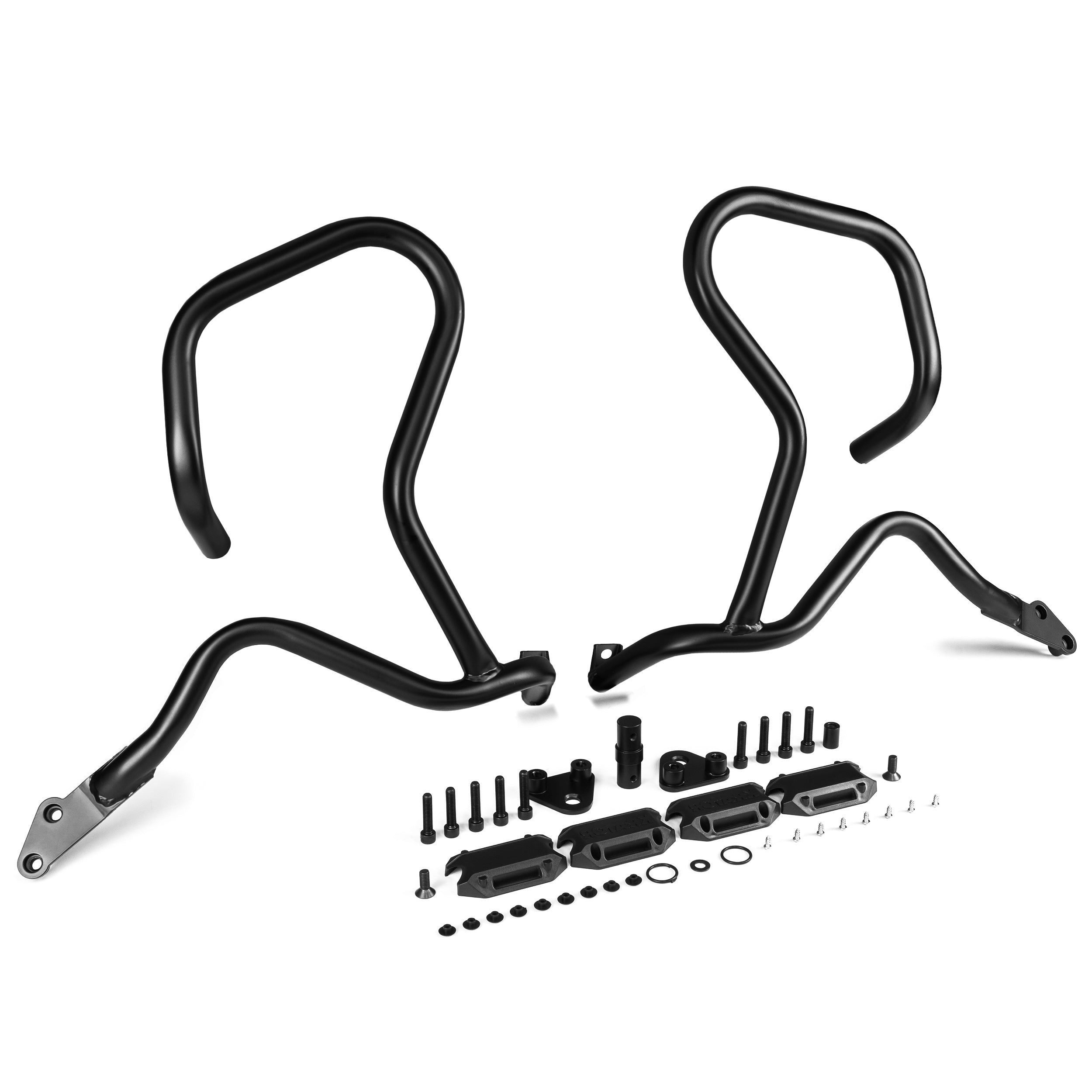 Engine Guard, Black, Highway Crash Bar For Kawasaki 2004-2008 KLV 1000, Suzuki 2002-2016 V-Strom 1000/DL1000
