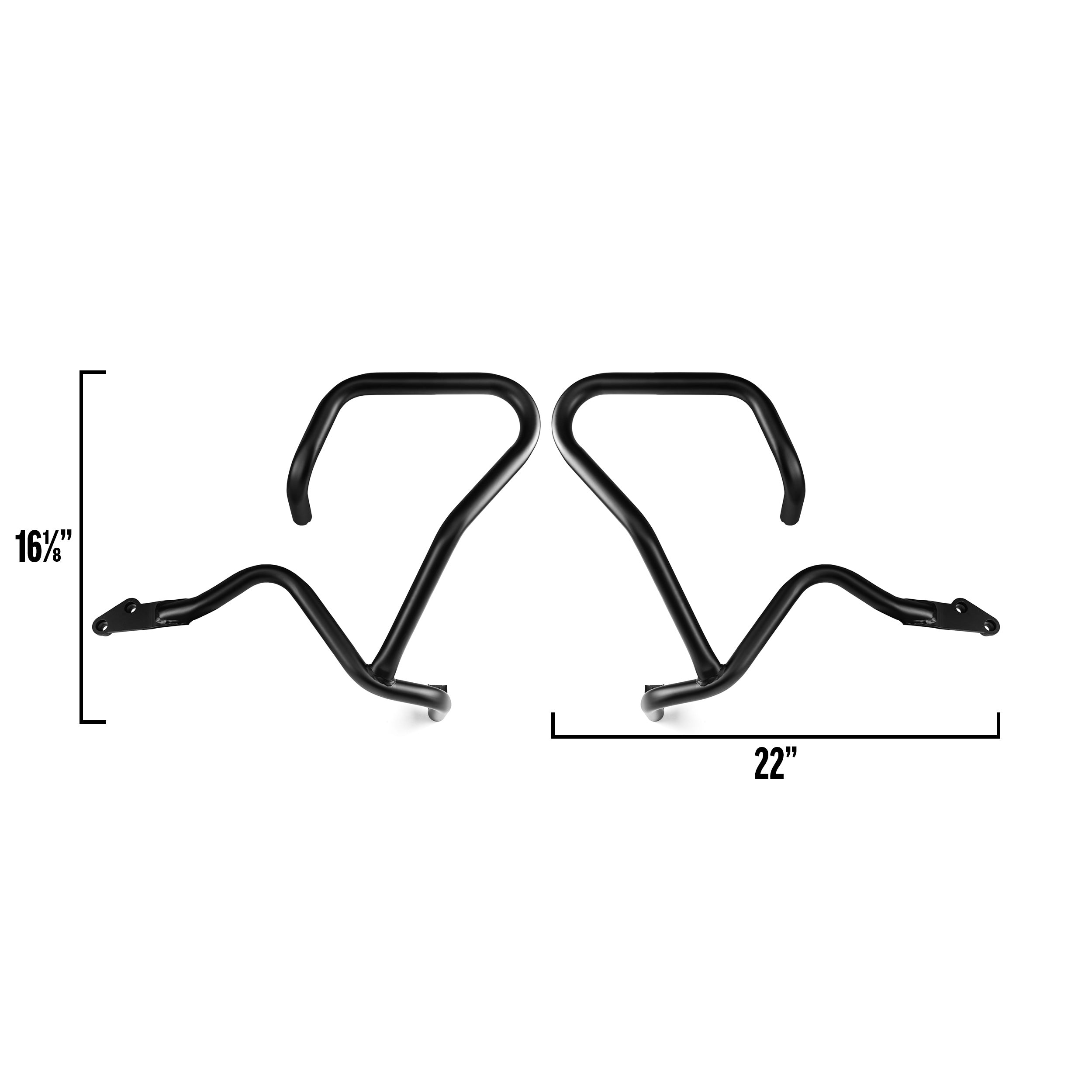 Engine Guard, Black, Highway Crash Bar For Kawasaki 2004-2008 KLV 1000, Suzuki 2002-2016 V-Strom 1000/DL1000